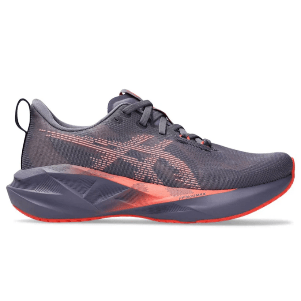 Asics Novablast 5 'Greyish Purple/Coral Reef' - Cloud Treadasics athletic shoes uaeasics grey coral sneakers uae