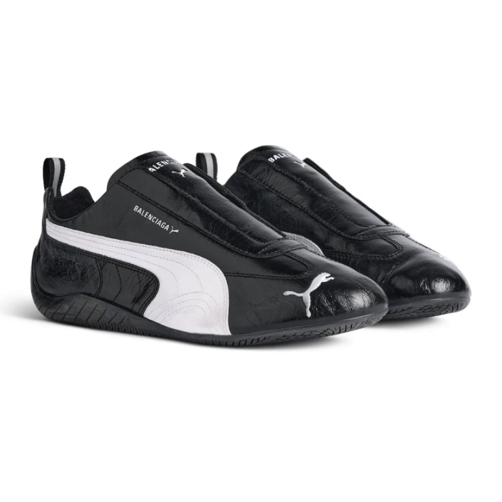 Balenciaga x Puma Speedcat Leather 'Black/ White' - Cloud Treadbalenciaga puma black white dubaibalenciaga puma limited edition
