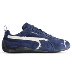 Balenciaga x Puma Speedcat Suede 'Navy White' - Cloud Treadbalenciaga puma collabbalenciaga puma speedcat navy white