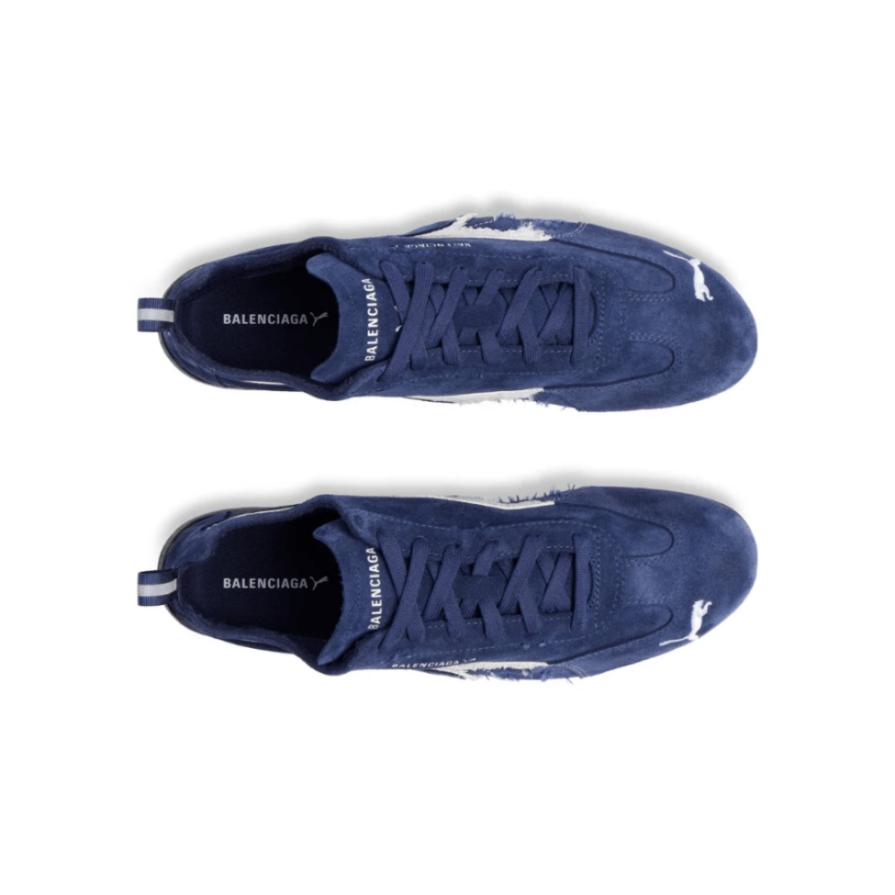 Balenciaga x Puma Speedcat Suede 'Navy White' - Cloud Treadbalenciaga puma collabbalenciaga puma speedcat navy white