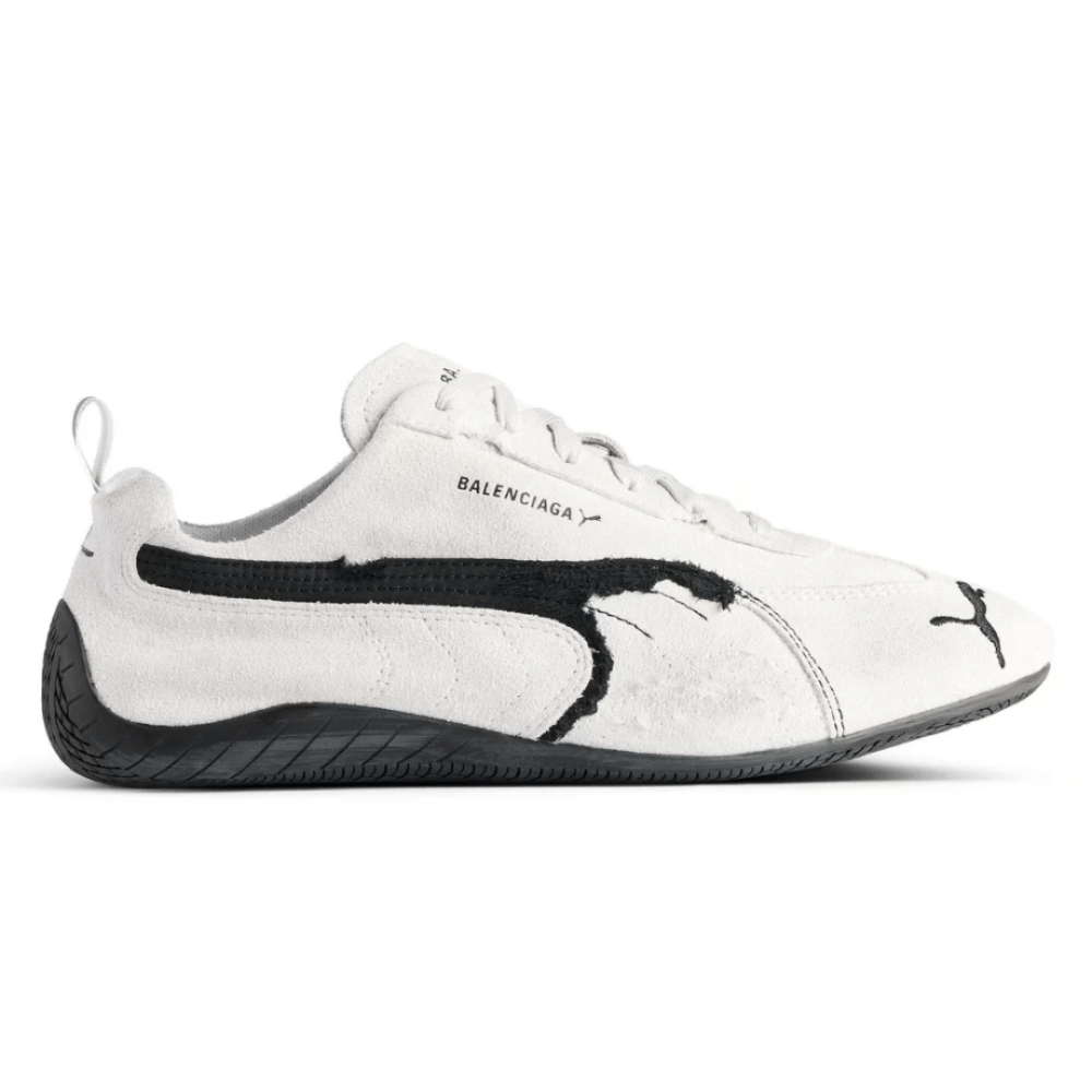 Balenciaga x Puma Speedcat Suede 'White Black' - Cloud Treadbalenciaga puma collaborationbalenciaga puma speedcat white black
