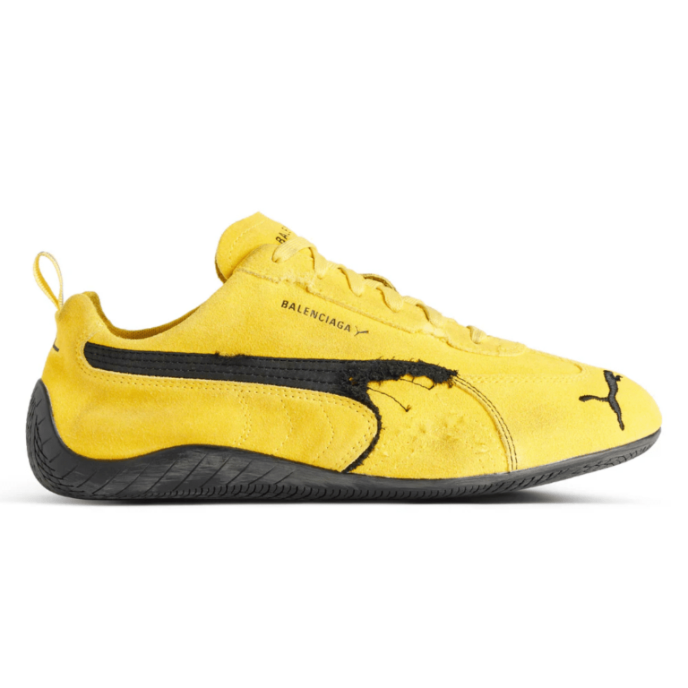 Balenciaga x Puma Speedcat Suede 'Yellow Black' - Cloud Treadbalenciaga puma speedcat yellow blackbalenciaga sneakers dubai