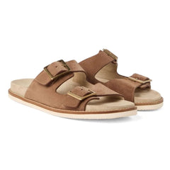 Brunello Cucinelli Brown Suede Slip - On Slides for Men - Cloud TreadMulesBrown suede slides menBrunello Cucinelli men’s slides