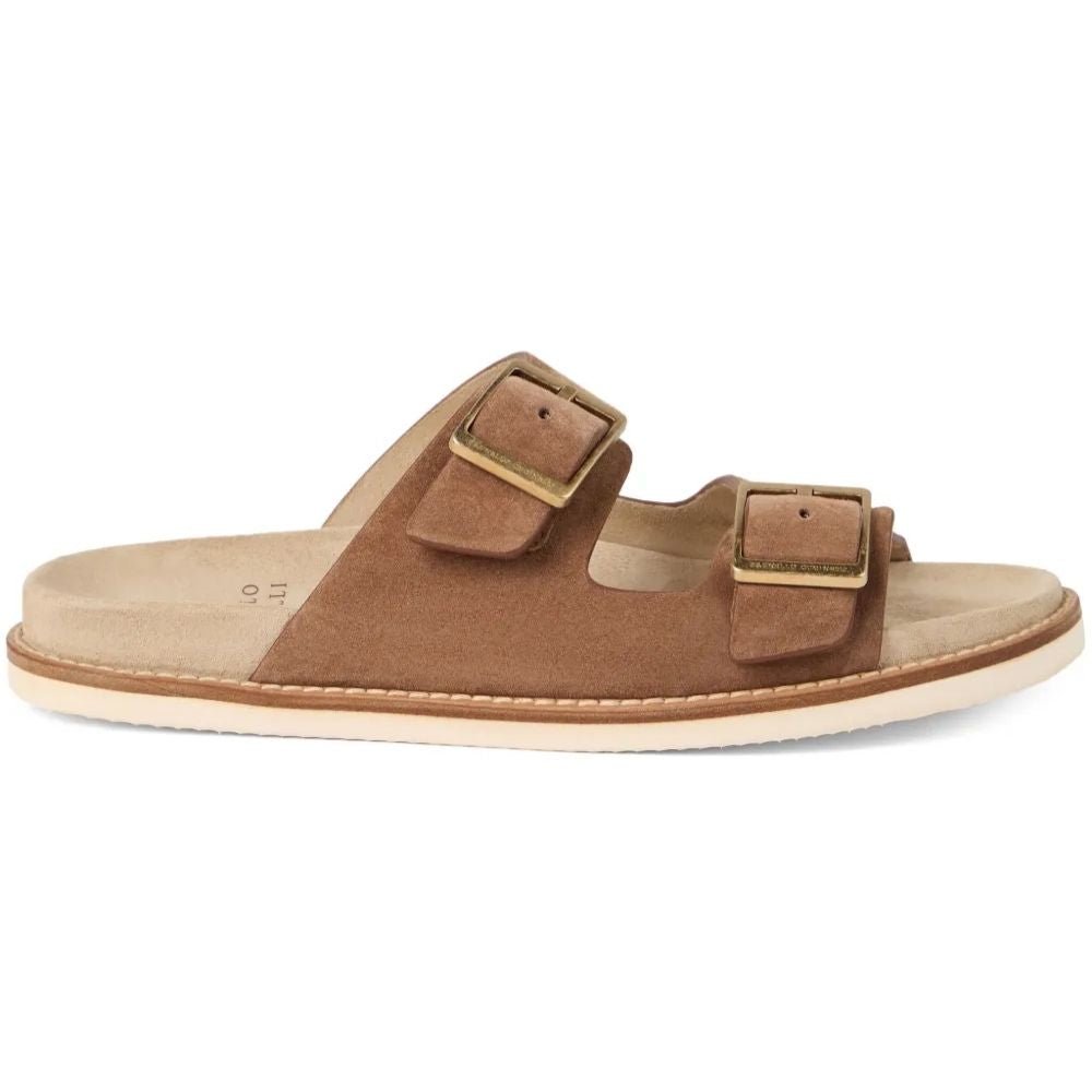 Brunello Cucinelli Brown Suede Slip - On Slides for Men - Cloud TreadMulesBrown suede slides menBrunello Cucinelli men’s slides
