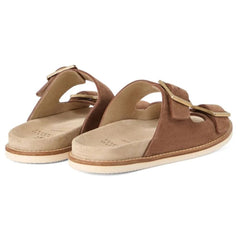 Brunello Cucinelli Brown Suede Slip - On Slides for Men - Cloud TreadMulesBrown suede slides menBrunello Cucinelli men’s slides