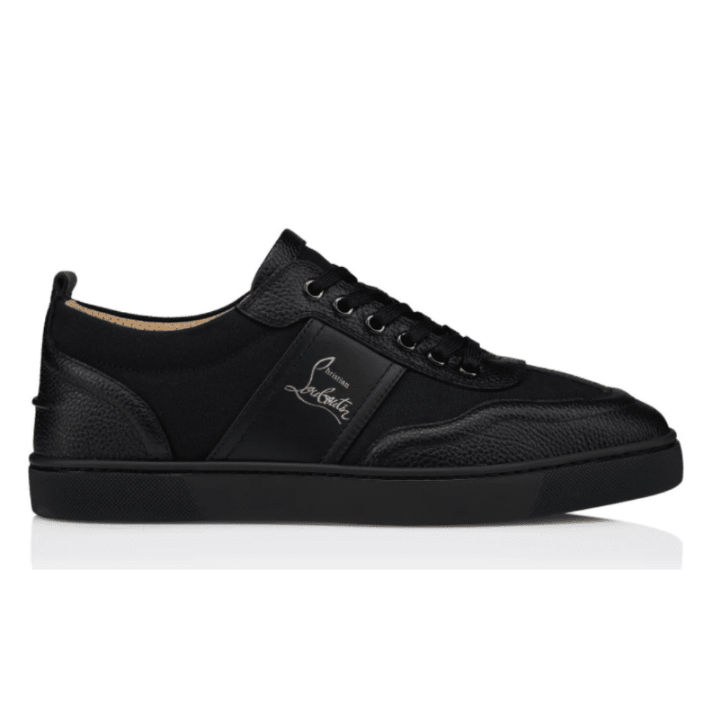Christian Louboutin Retero Grained Calf Leather Black side profile