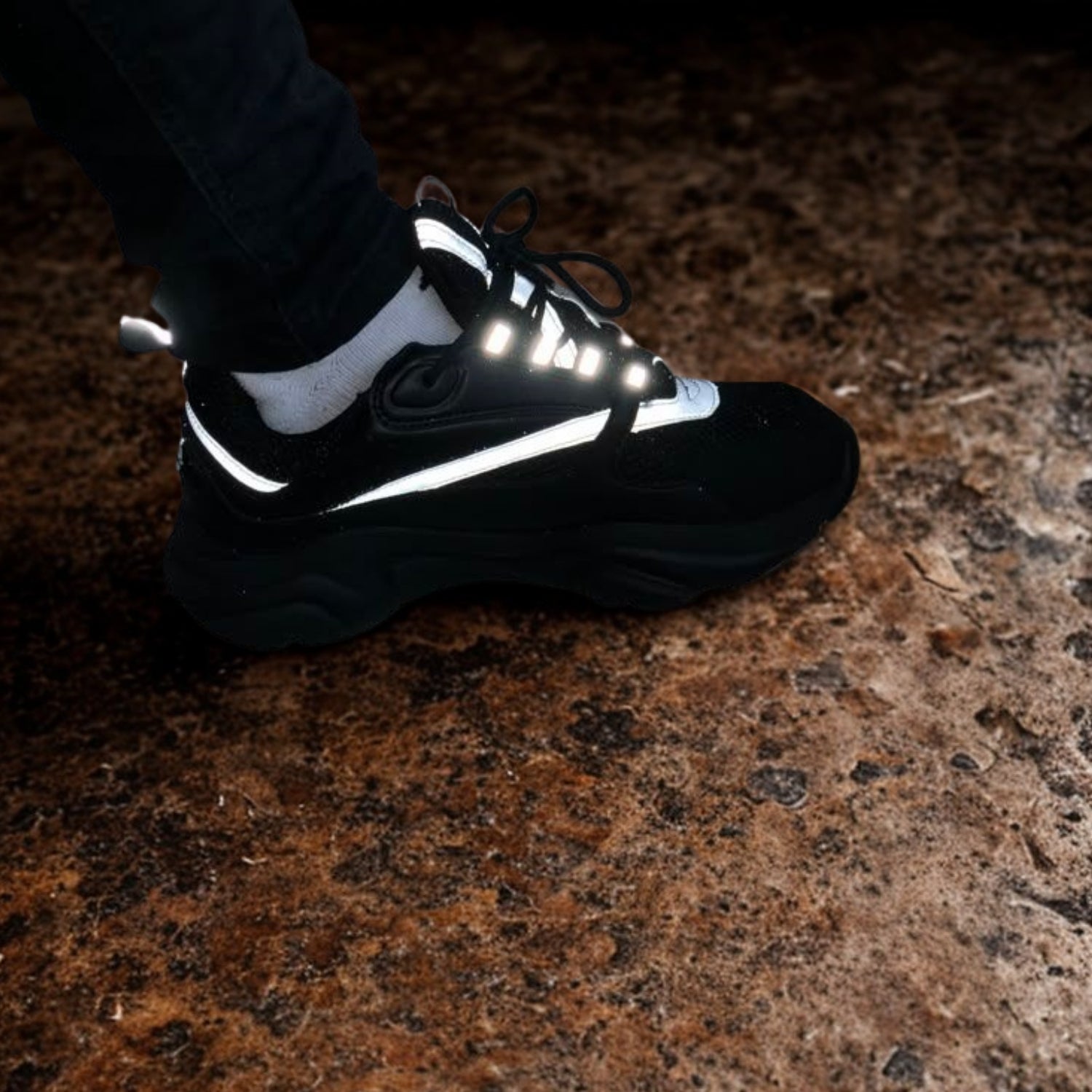 Dior B22 Reflective Black – Designer Sportswear Sneakers - Cloud Tread