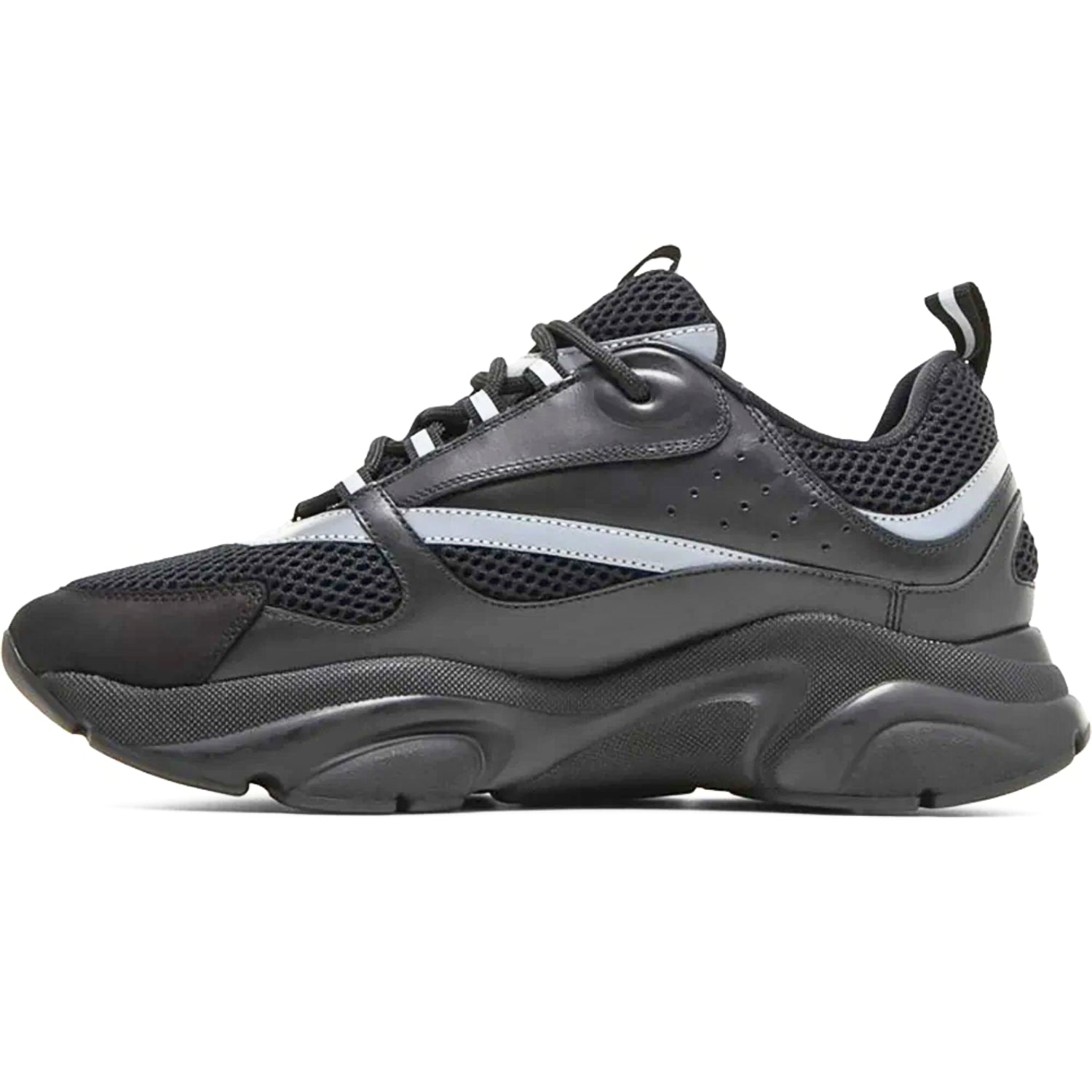 Dior B22 Reflective Black – Designer Sportswear Sneakers - Cloud Tread
