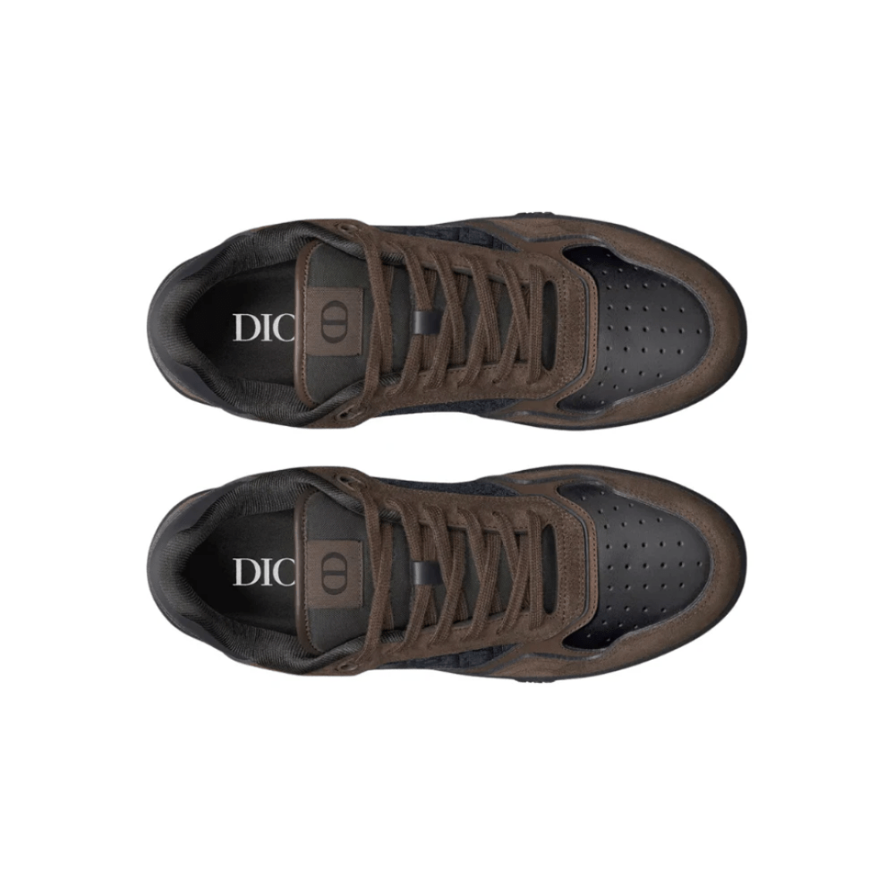 Dior B27 Uptown Low - Top Sneaker "Deep Brown Suede, Black Smooth" - Cloud Treadbuy dior b27 uptown dubaidior b27 brown black sneakers uae