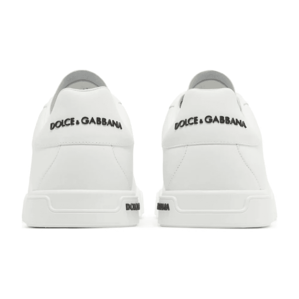 Dolce & Gabbana Portofino White heel view