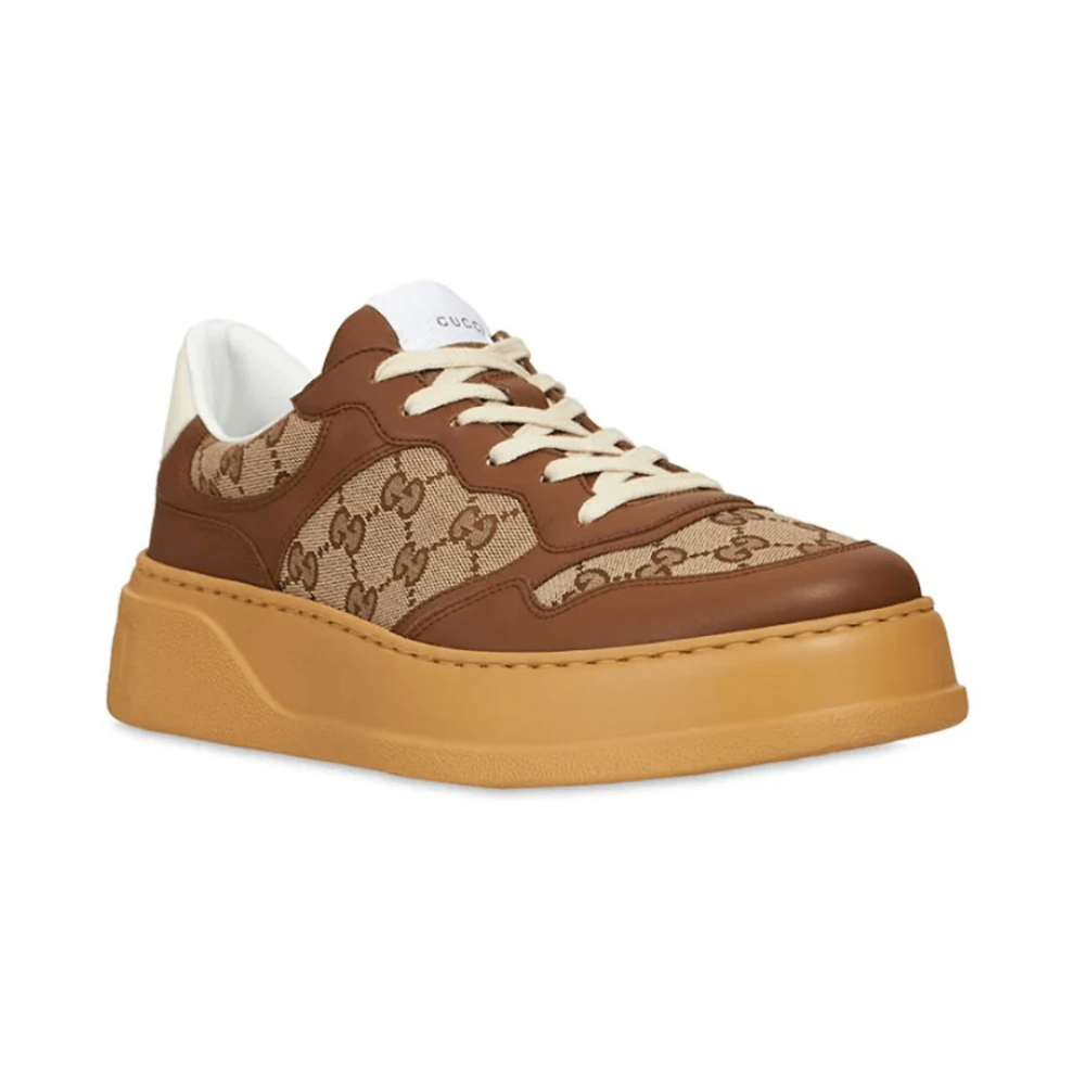 Gucci Gg Canvas leather - trimmed sneakers - Cloud Treadbuy gucci gg sneakers dubaigucci 2025 sneakers dubai
