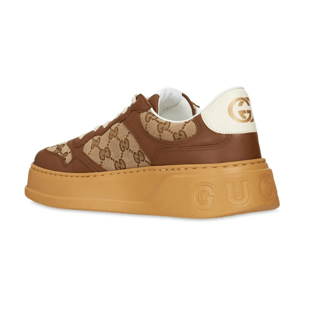 Gucci Gg Canvas leather - trimmed sneakers - Cloud Treadbuy gucci gg sneakers dubaigucci 2025 sneakers dubai