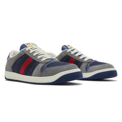Gucci Gg Screener 'Grey Navy' - Cloud Treadbuy gucci gg screener dubaigucci 2025 sneakers dubai