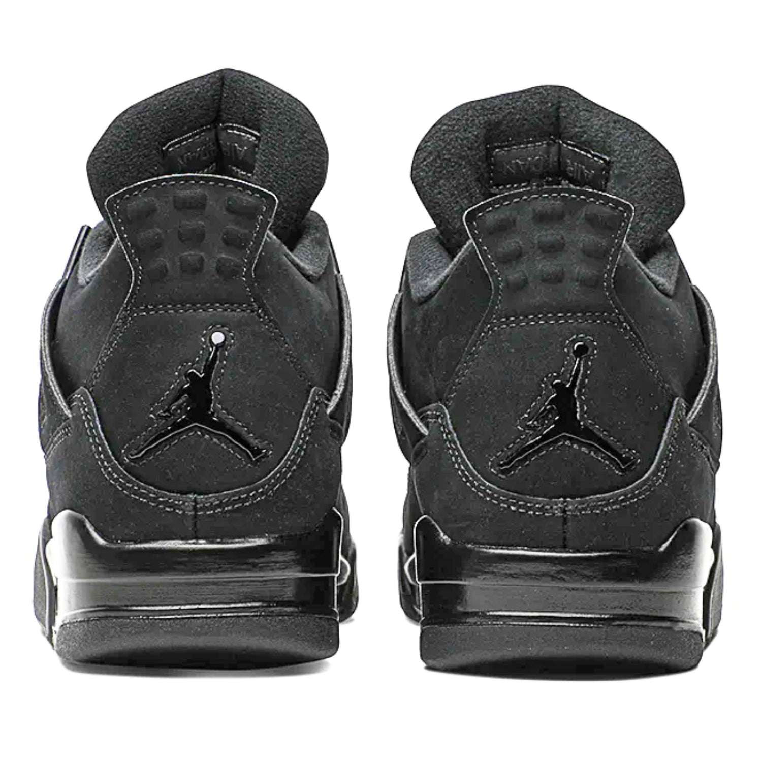 JORDAN Air 4 Retro Black Cat 2020 – All - Black Nubuck OG Sneakers - Cloud Tread
