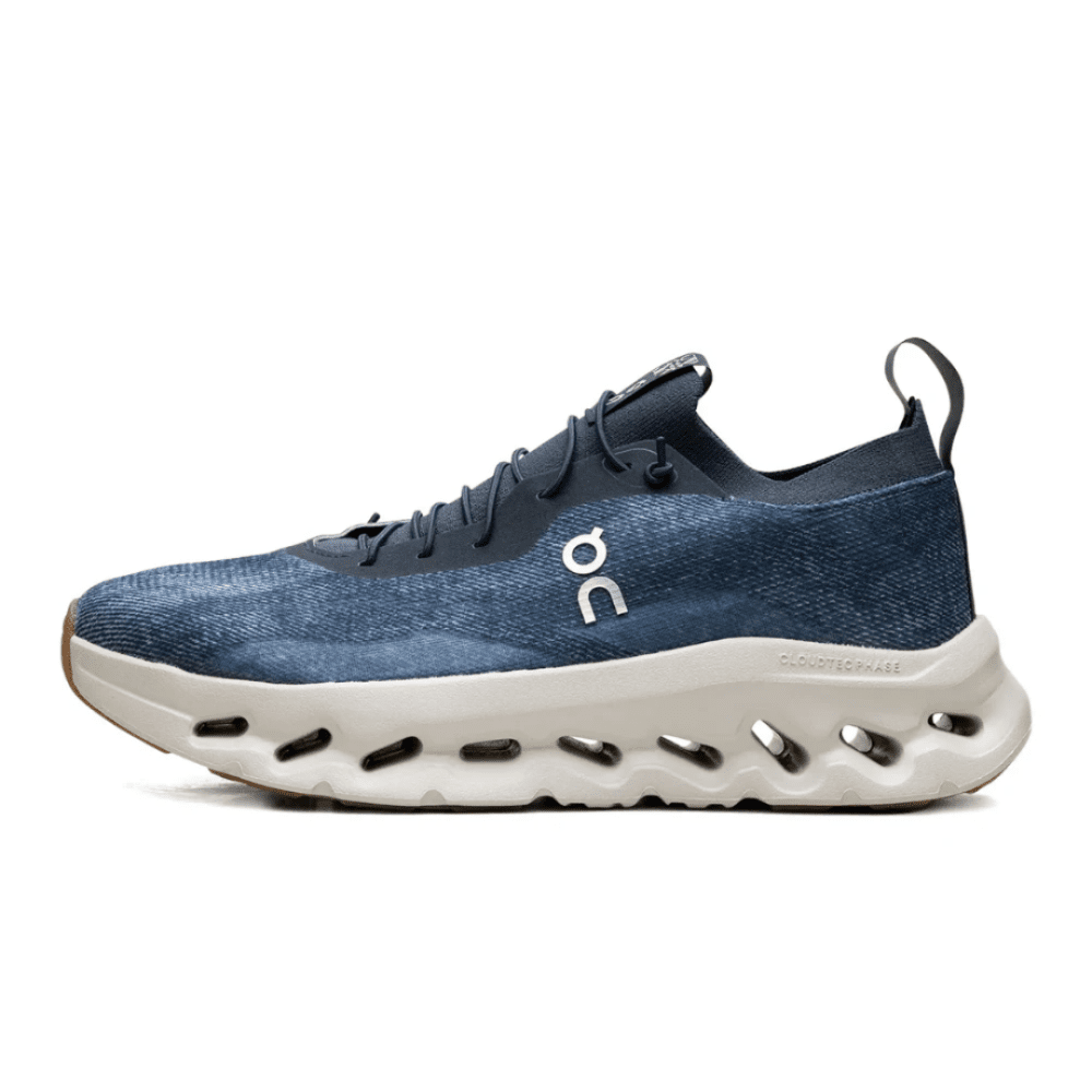 Loewe x On Running Cloudtilt Denim Blue on feet Dubai