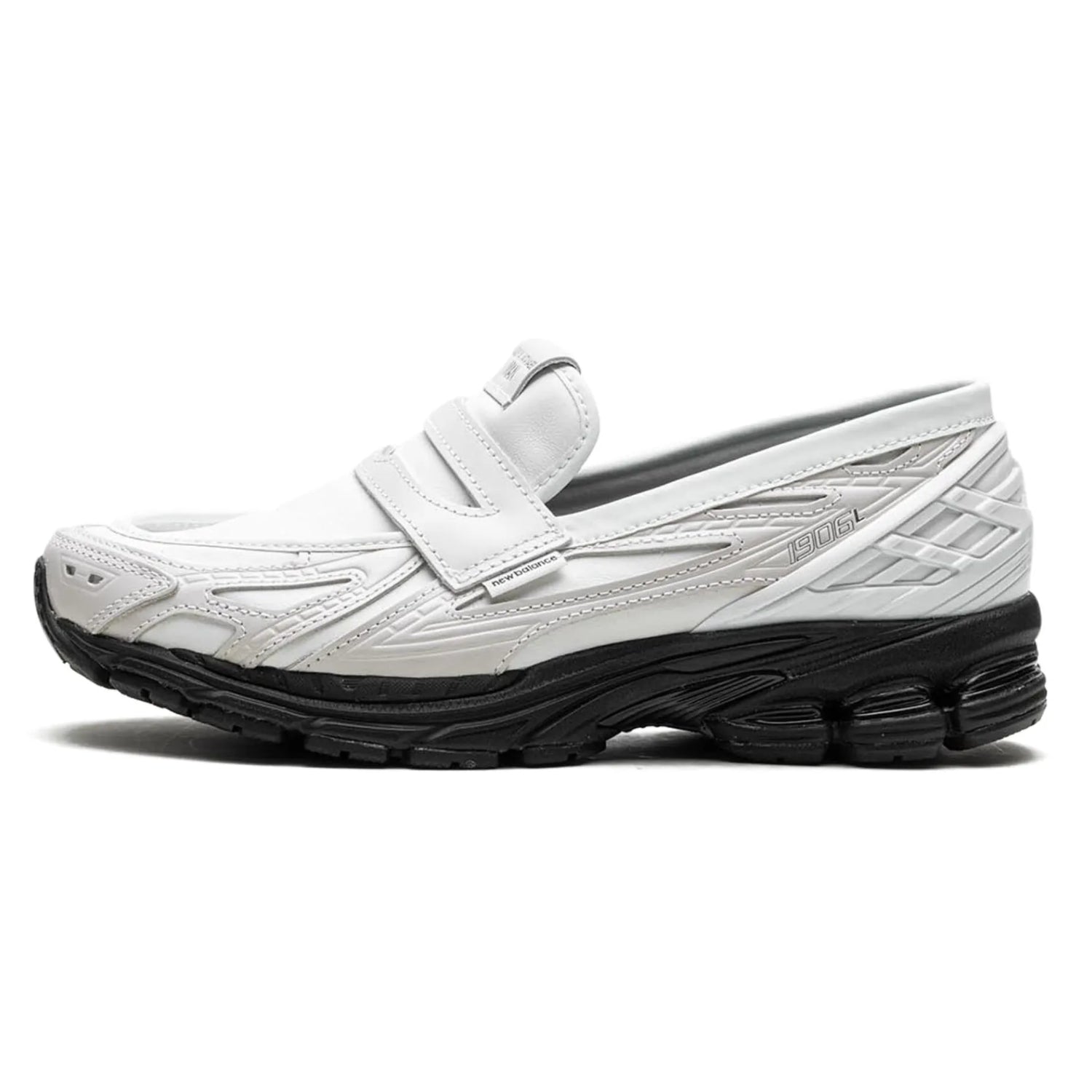 New Balance 1906 Junya Watanabe MAN Loafers – White | Calf Leather Penny Loafers with Chunky Sole - Cloud Tread