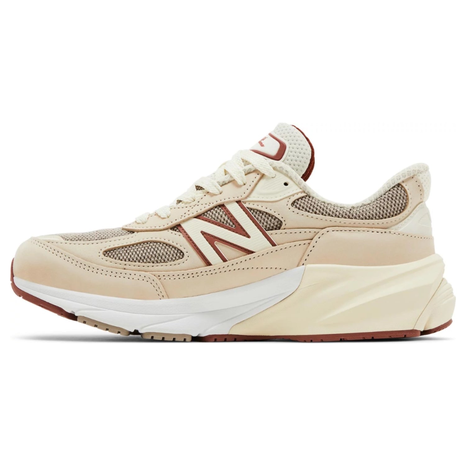 New Balance 990v6 MiUSA x Loro Piana – Raw Cashew Colorway with Nubuck & Mesh Upper - Cloud Tread