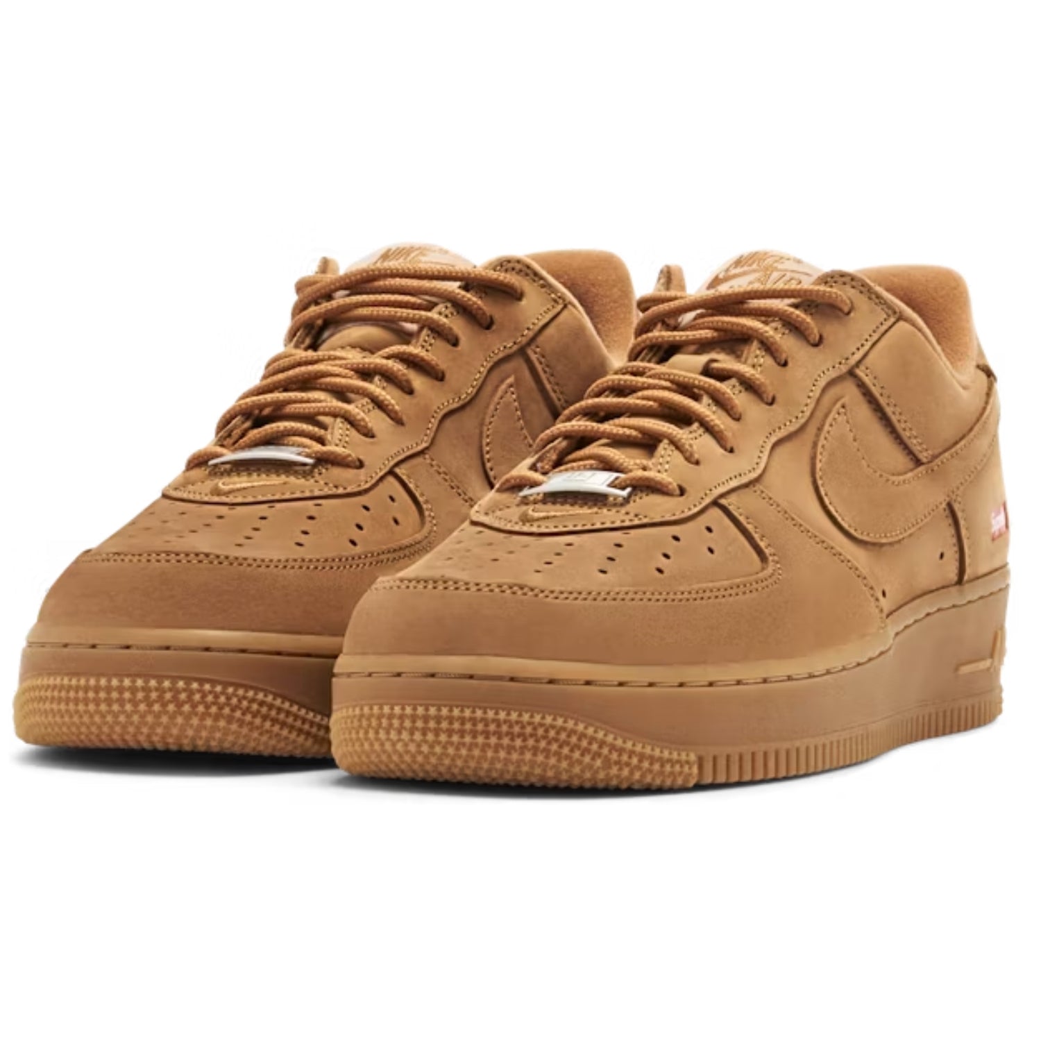 Nike Air Force 1 Low SP x Supreme Wheat – Nubuck Finish in Golden Brown - Cloud Tread