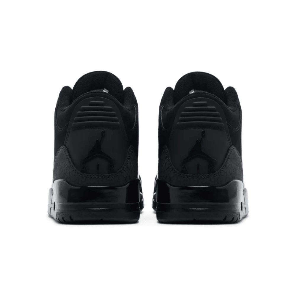 Nike Air Jordan 3 Retro ‘Black Cat’ 2025 heel view
