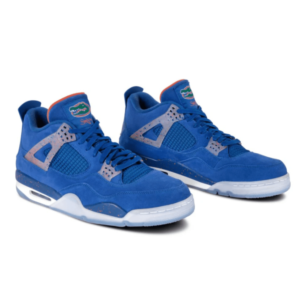 Nike Air Jordan 4 Retro Florida Gators PE leather macro