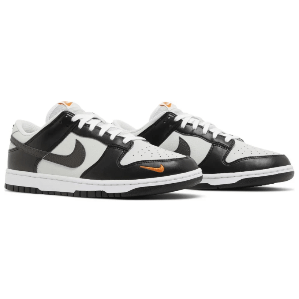 Nike Dunk Low Mini Swoosh Black Orange lifestyle sneakers
