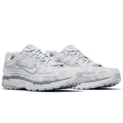 Nike P-6000 Metallic Summit White upper detail