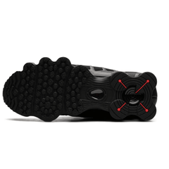Outsole of Nike Shox TL "Black Max Orange" sneaker