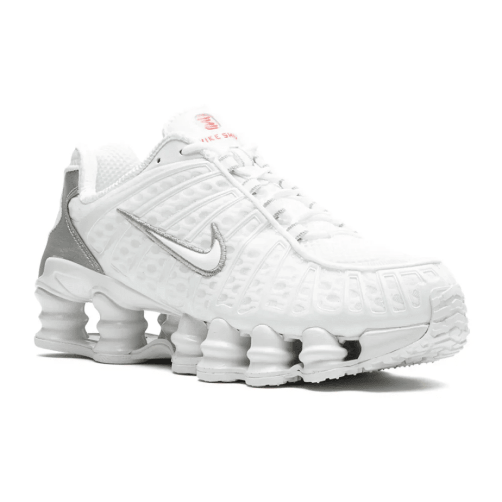 Outsole view of Nike Shox TL "White" sneaker