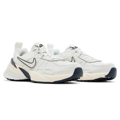 Front angle of Nike V2K Run ‘Platinum Tint Guava Ice’ sneaker