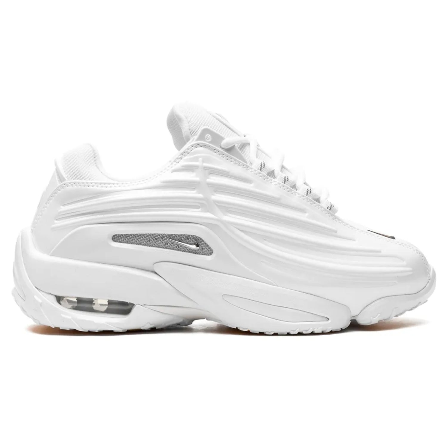 Nike x Nocta G - Tek Sneakers – White Faux Leather with Reflective Detailing - Cloud Tread