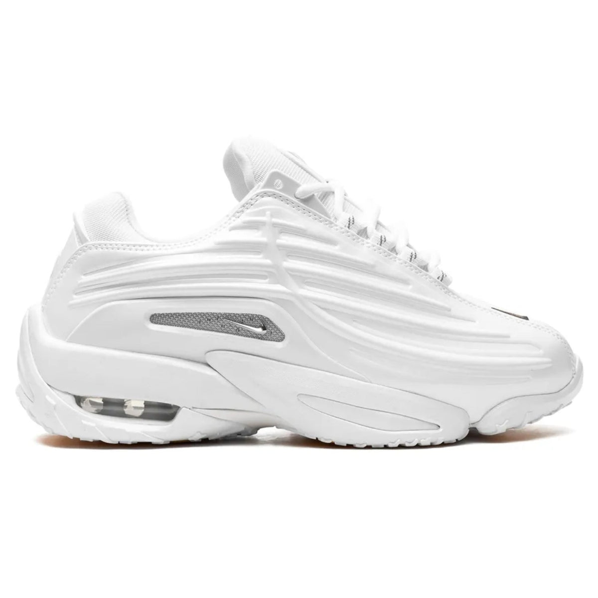 Nike x Nocta G - Tek Sneakers – White Faux Leather with Reflective Detailing - Cloud Tread