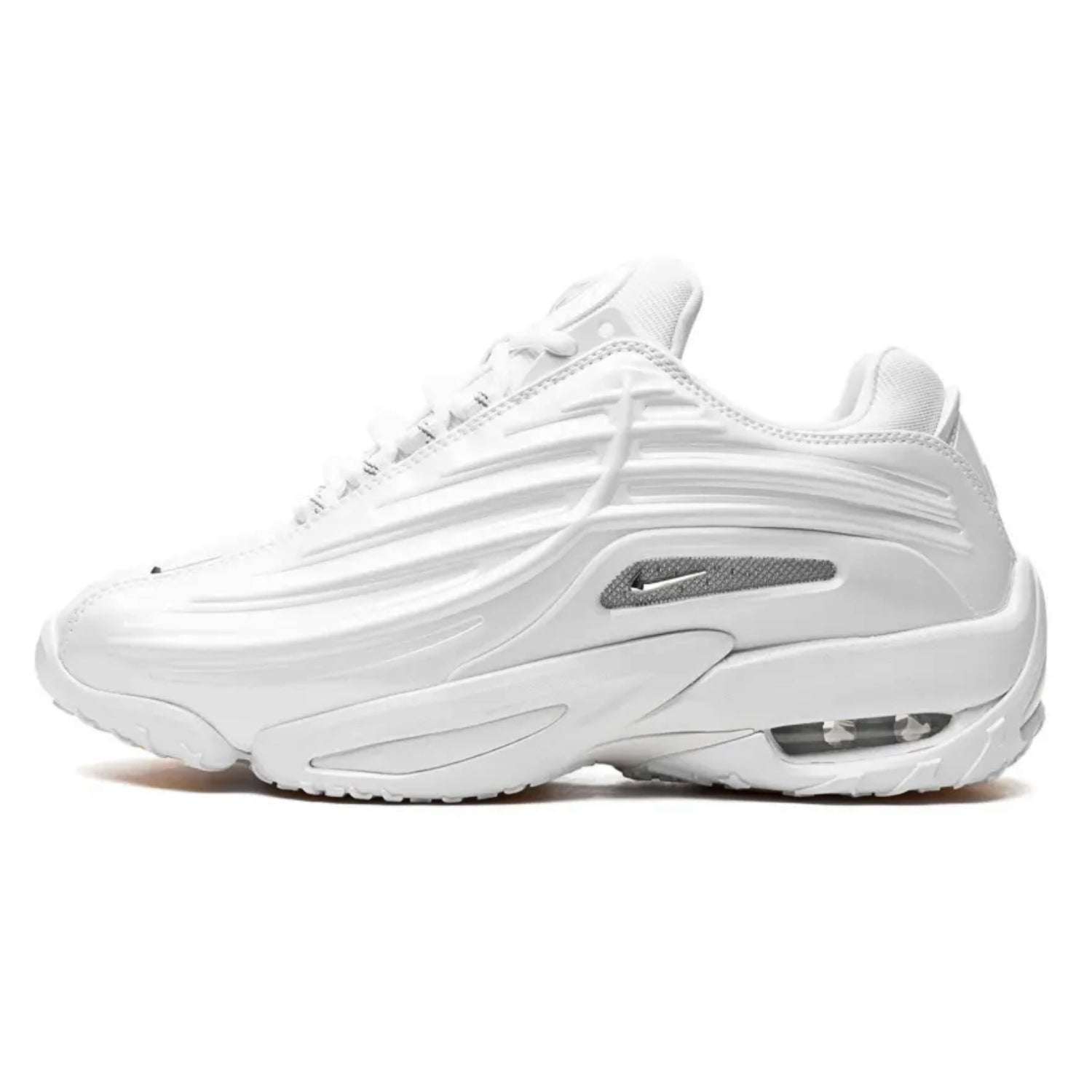 Nike x Nocta G - Tek Sneakers – White Faux Leather with Reflective Detailing - Cloud Tread