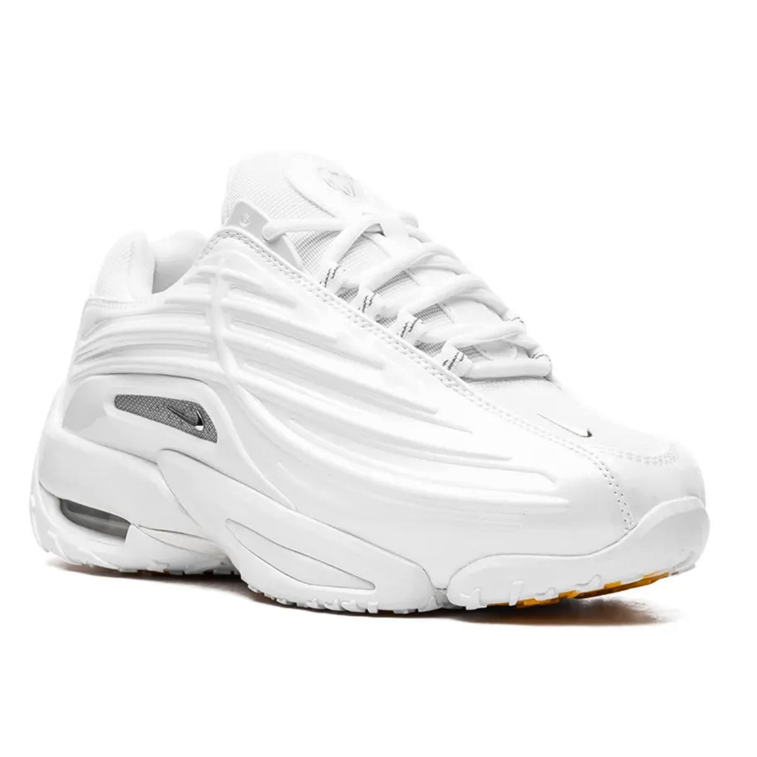 Nike x Nocta G - Tek Sneakers – White Faux Leather with Reflective Detailing - Cloud Tread