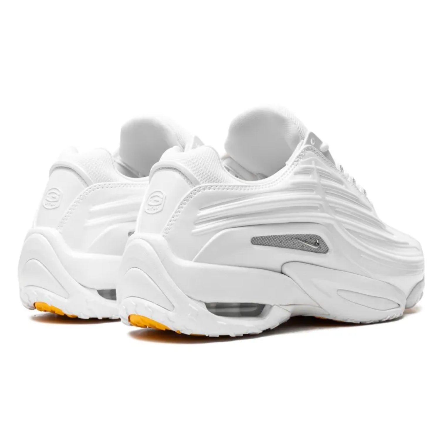 Nike x Nocta G - Tek Sneakers – White Faux Leather with Reflective Detailing - Cloud Tread