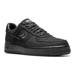 Nike x Stussy Air Force 1 Low sneakers Black close-up detail