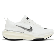 Side view of Nike ZoomX Invincible 3 'Summit White Black' showing mesh upper and ZoomX midsole