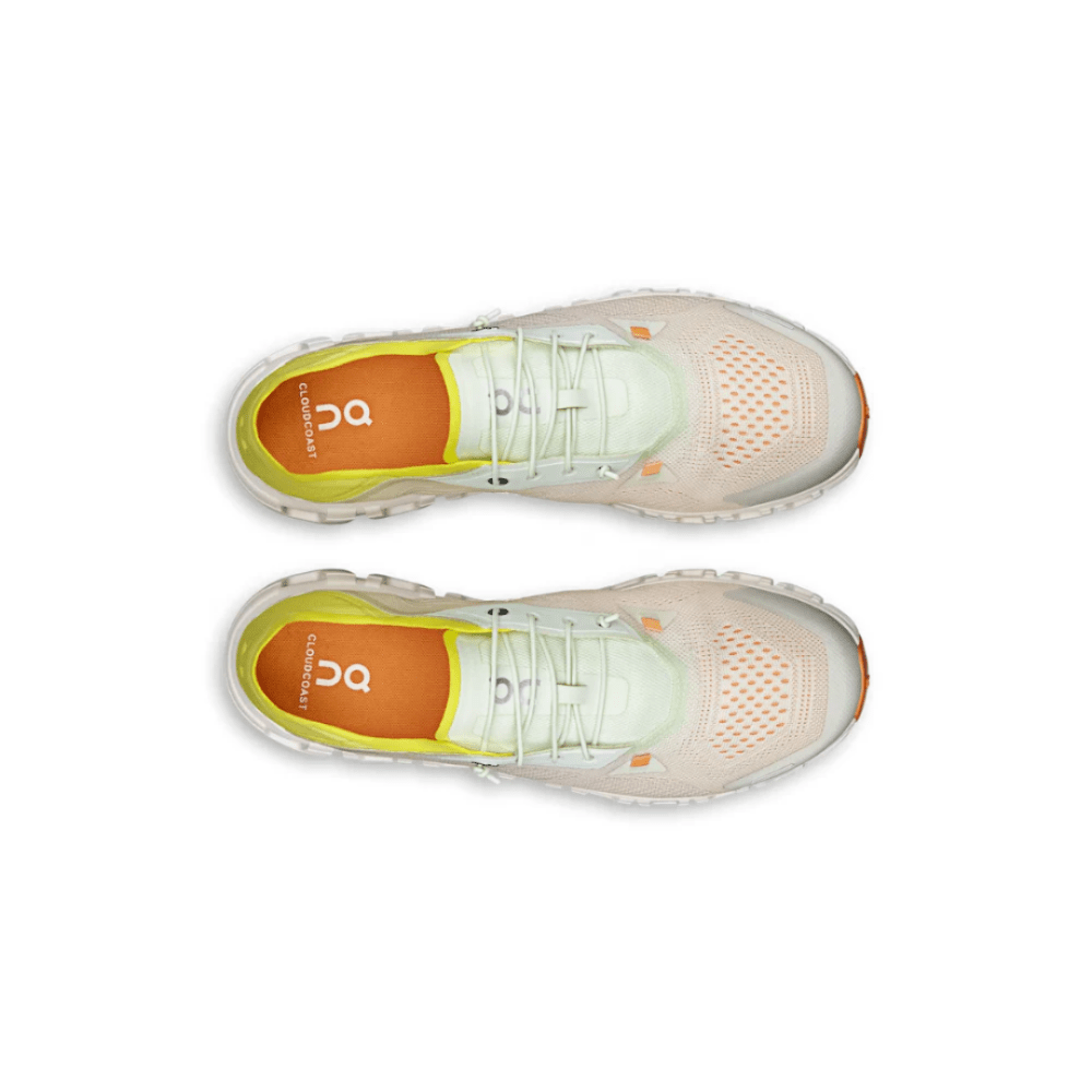 On Cloud 6 Coast Aloe Limelight heel view