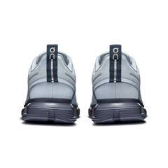 On Cloud 6 Waterproof 'Heather | Metal' heel view