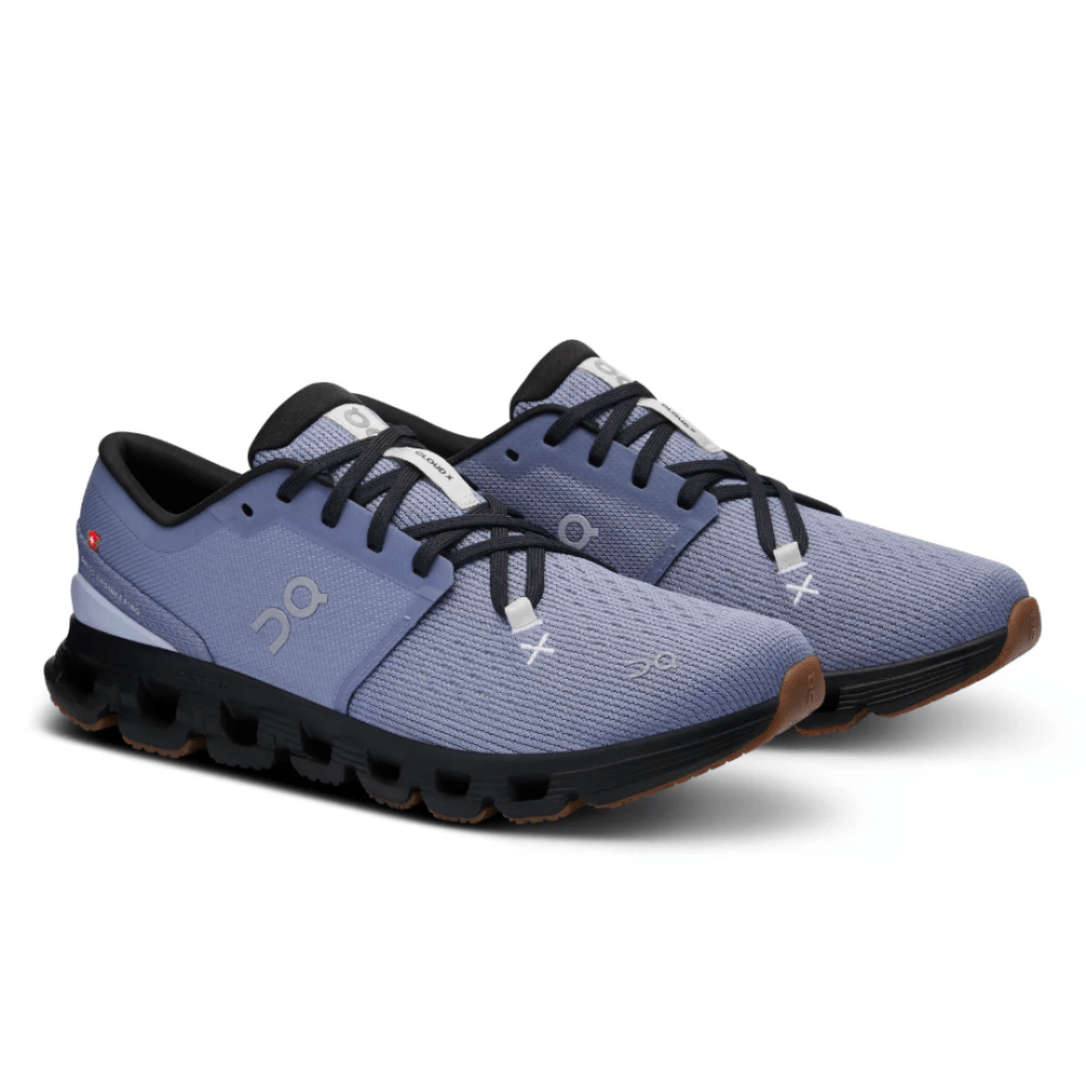 On Cloud X 4 "Feather | Black" - Cloud TreadShoesBreathable Mesh Trainers UAECloudTec Cushioning UAE