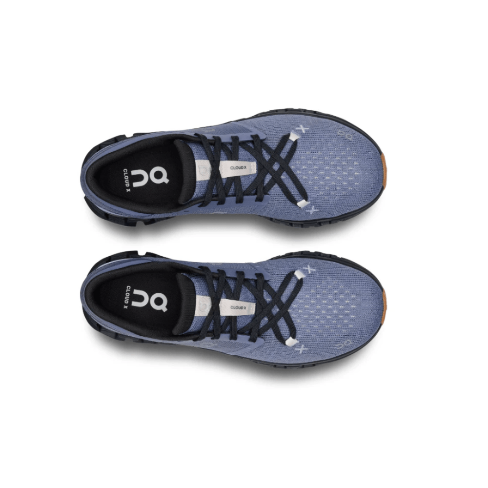 On Cloud X 4 "Feather | Black" - Cloud TreadShoesBreathable Mesh Trainers UAECloudTec Cushioning UAE