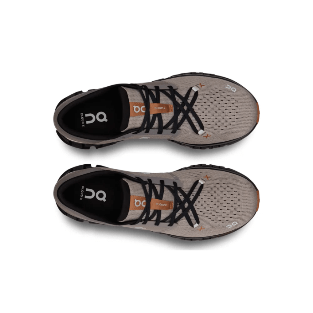 On Cloud X 4 Fog Black shoes Dubai
