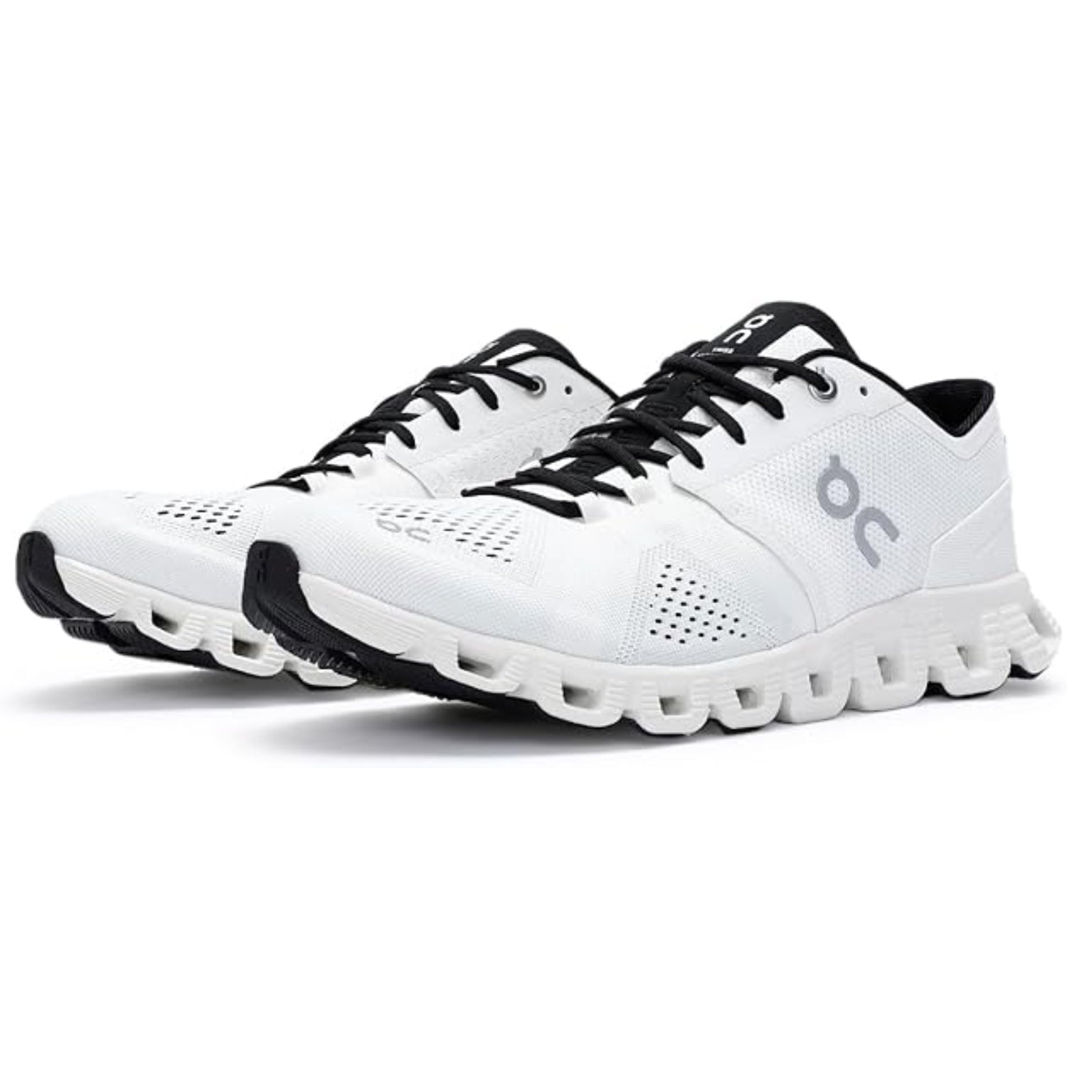 ON Cloud X White Running Sneakers – Dual Density Insole & CloudTec Sole - Cloud Tread