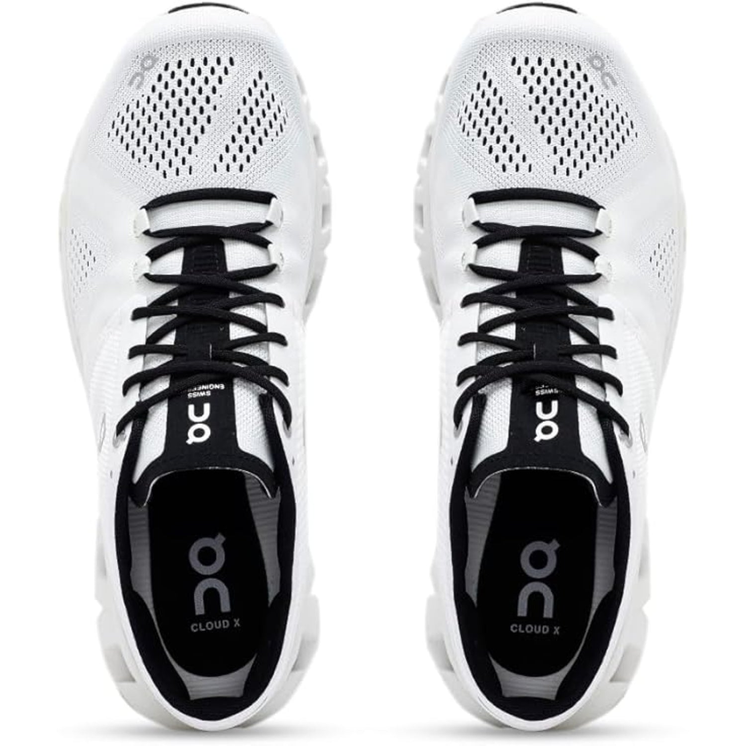 ON Cloud X White Running Sneakers – Dual Density Insole & CloudTec Sole - Cloud Tread