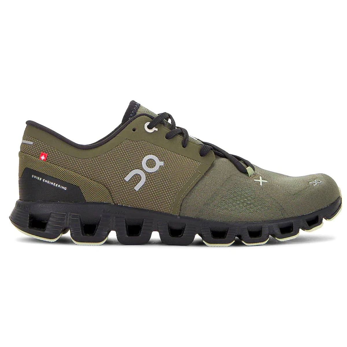 ON Cloud X3 Olive Green - Running & Training Shoes - Cloud Tread