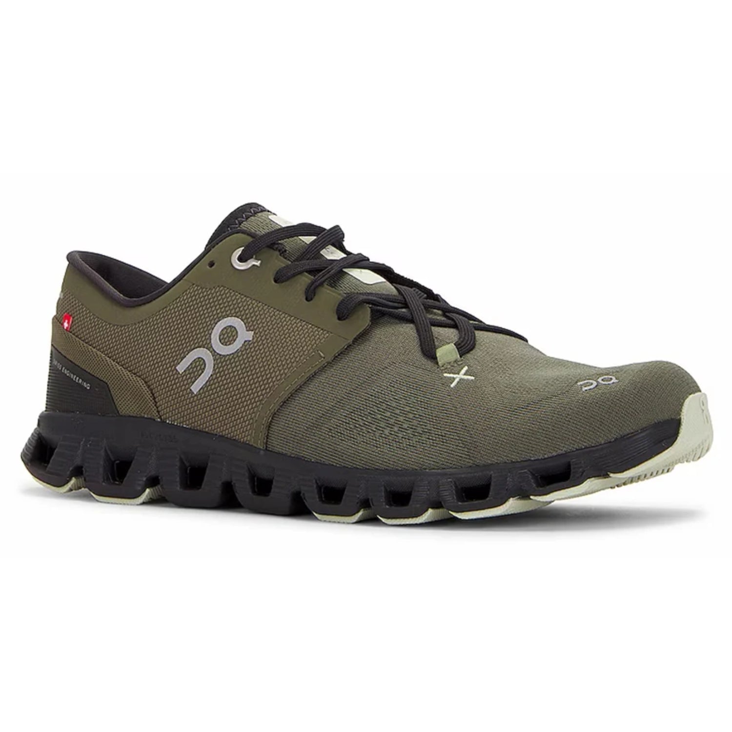 ON Cloud X3 Olive Green - Running & Training Shoes - Cloud Tread