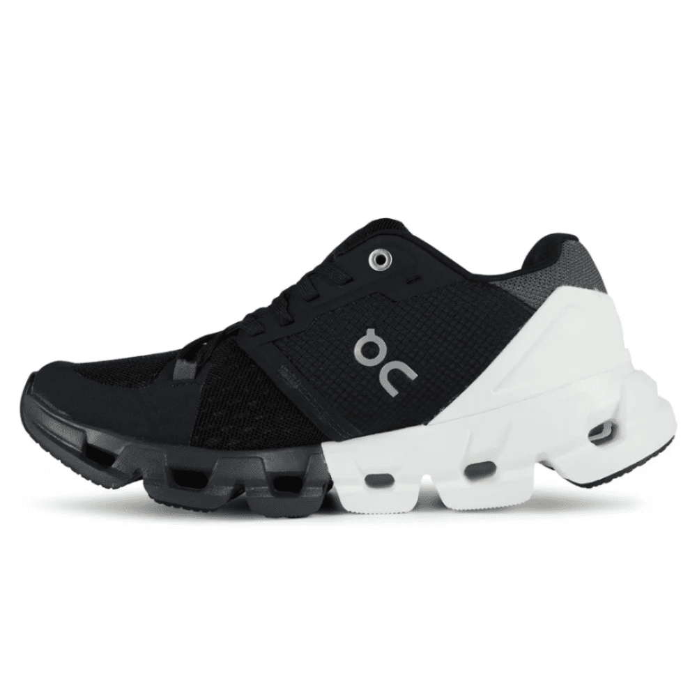 On Cloudflyer 4 Black White on feet Dubai
