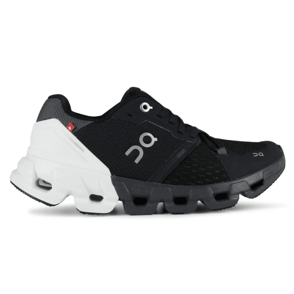 On Cloudflyer 4 Black White side profile