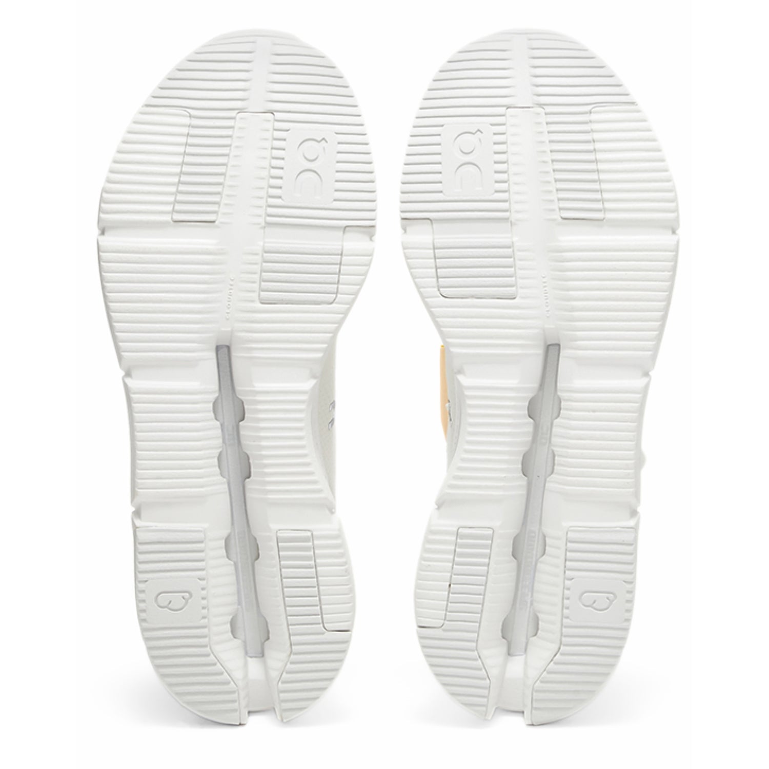 On Cloudnova – White - On - White Sneakers with Cushioned Heel & Flex - Cloud Tread