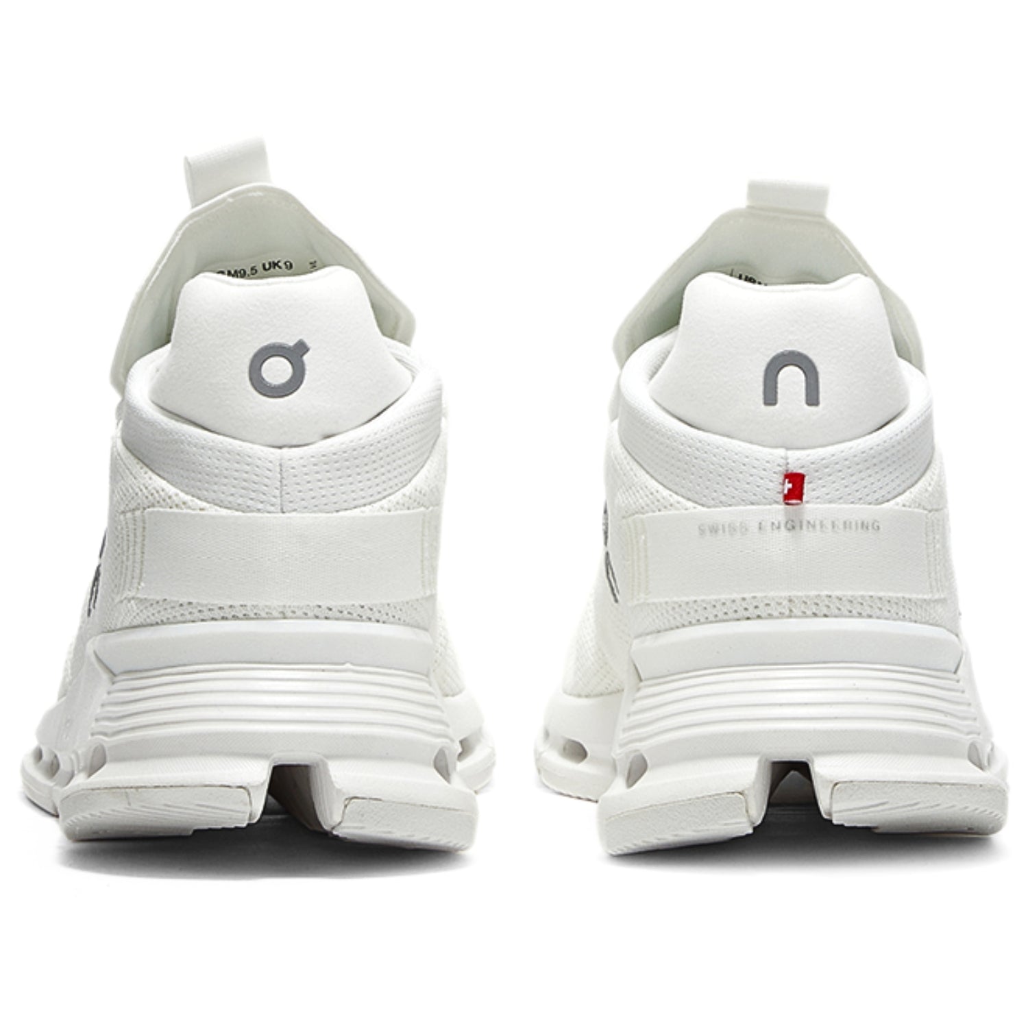 On Cloudnova – White - On - White Sneakers with Cushioned Heel & Flex - Cloud Tread