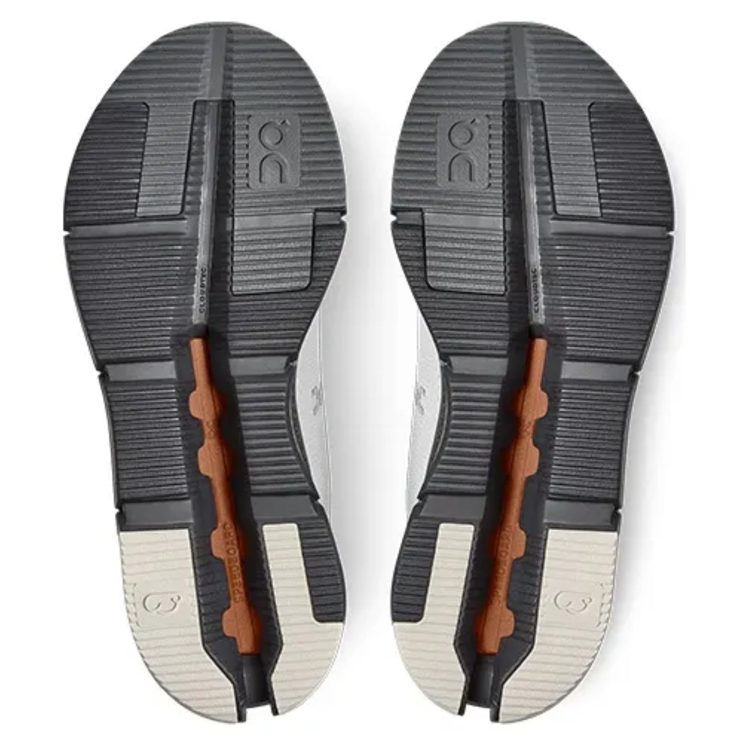 On Cloudnova White Pecan – Lightweight Unisex Performance Sneakers - Cloud Tread